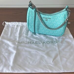 Michael Kors "Tiffany" Blue Shoulder Bag